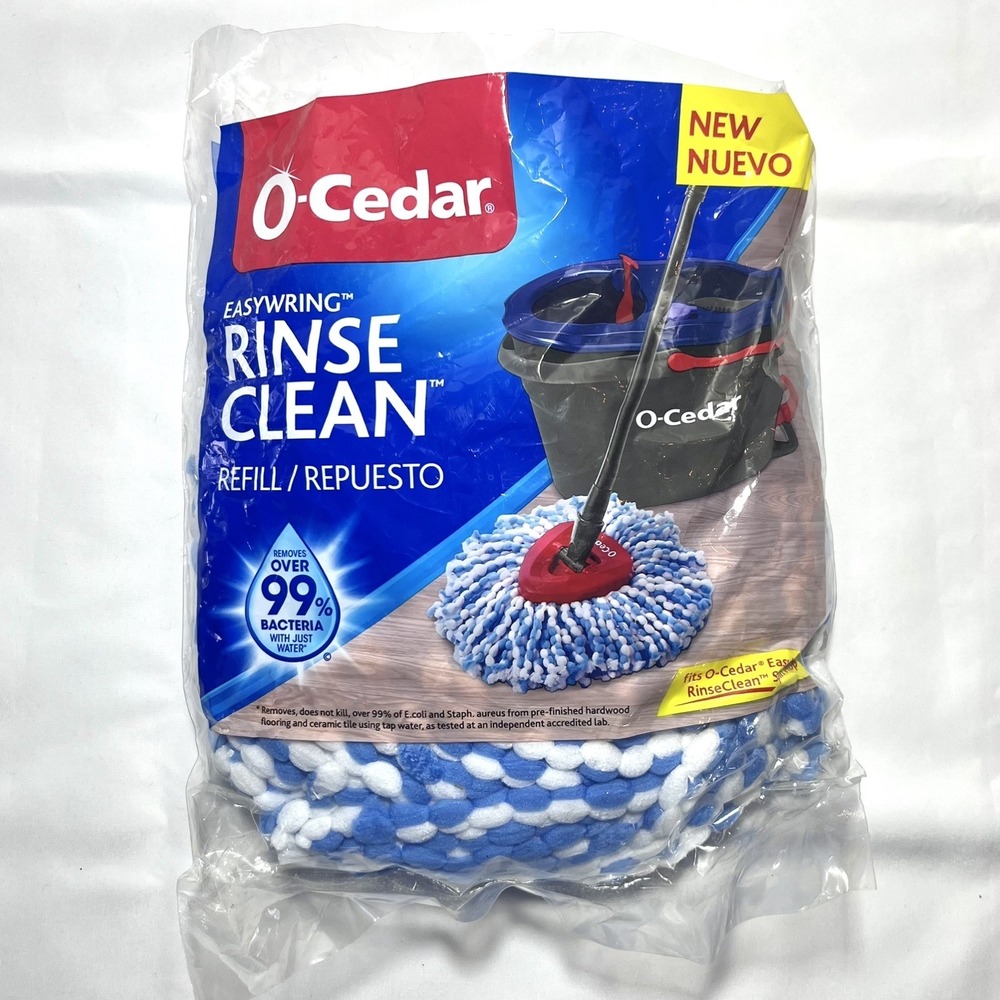 O-Cedar EasyWring RINSECLEAN Refill Mop Head Brand New